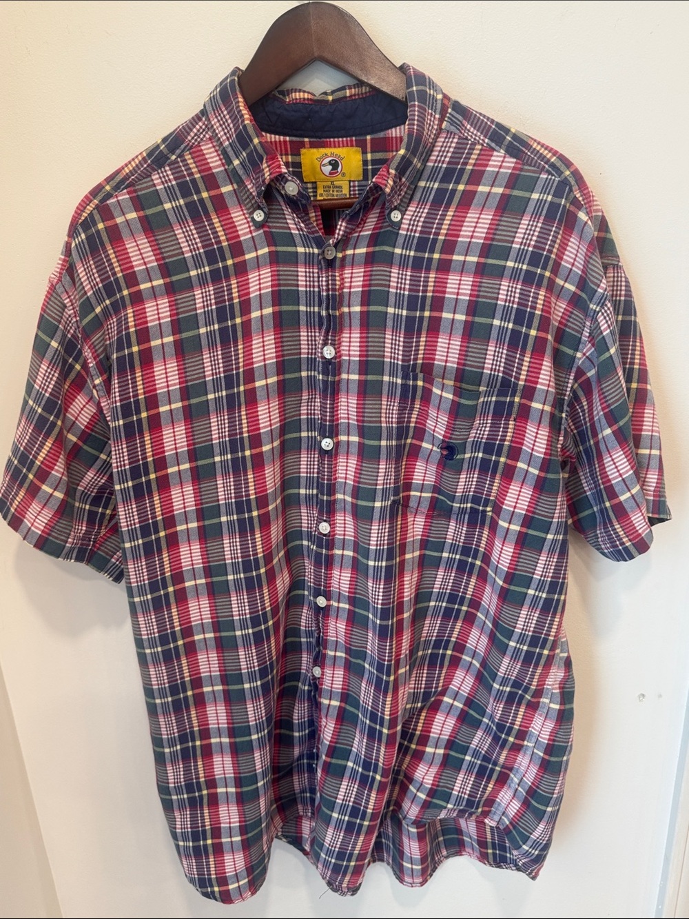 🦆🔥 VINTAGE Duck Head Plaid Button-Down Shirt | Men’s XL Dad Core Grail! XL🔥🦆